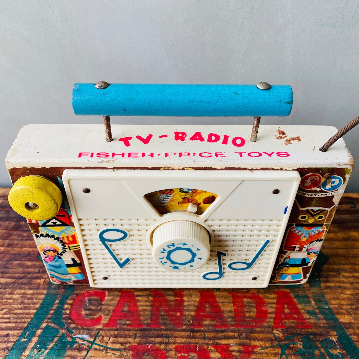 【1961 USA vintage】FISHER・PRICE TOYS TV-RADIO