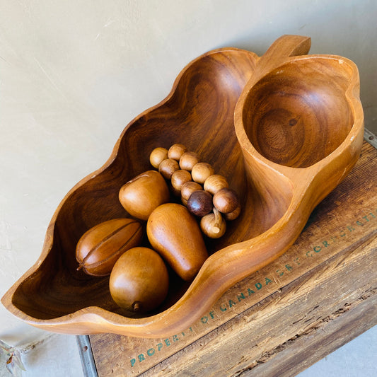 【USA vintage】wood tray &fruits set