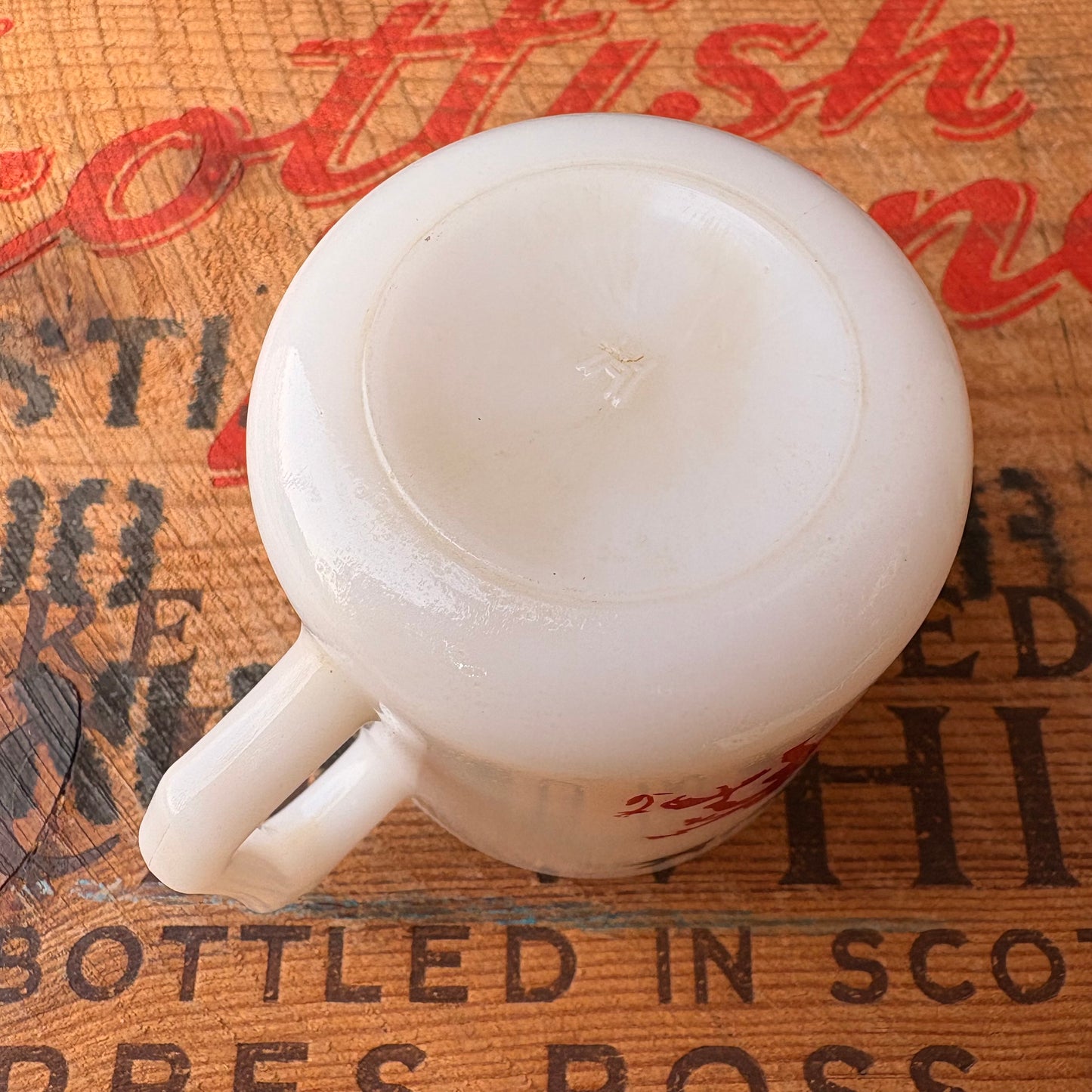 【USA vintage】HAZEL ATLAS milk glass mug