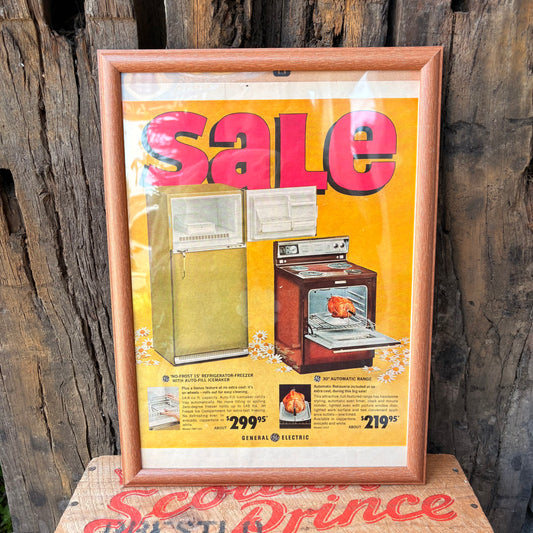 【USA Vintage】 LIFE Magazine Framed Ads General Electric