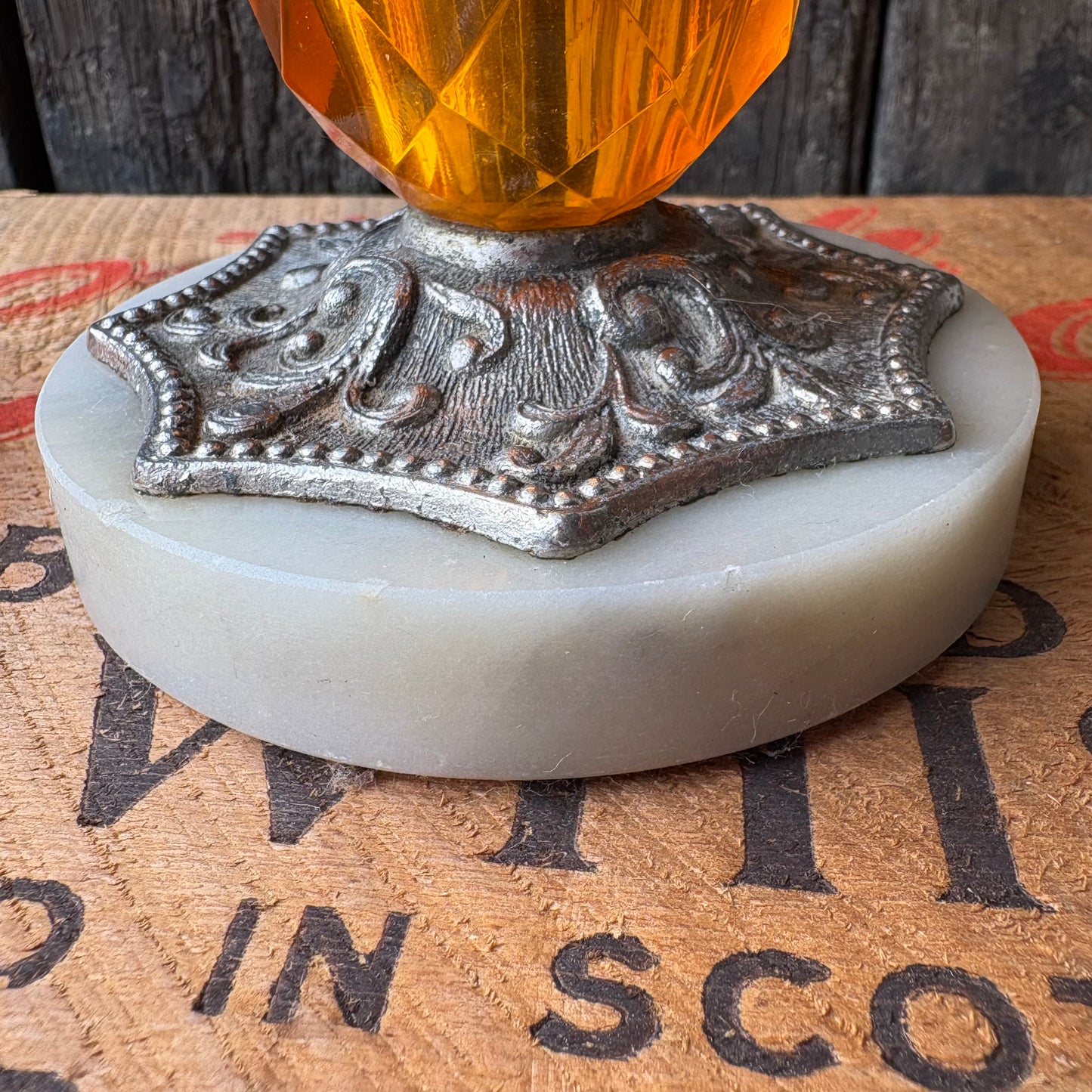 【USA Vintage】Amber Glass Candy Dish