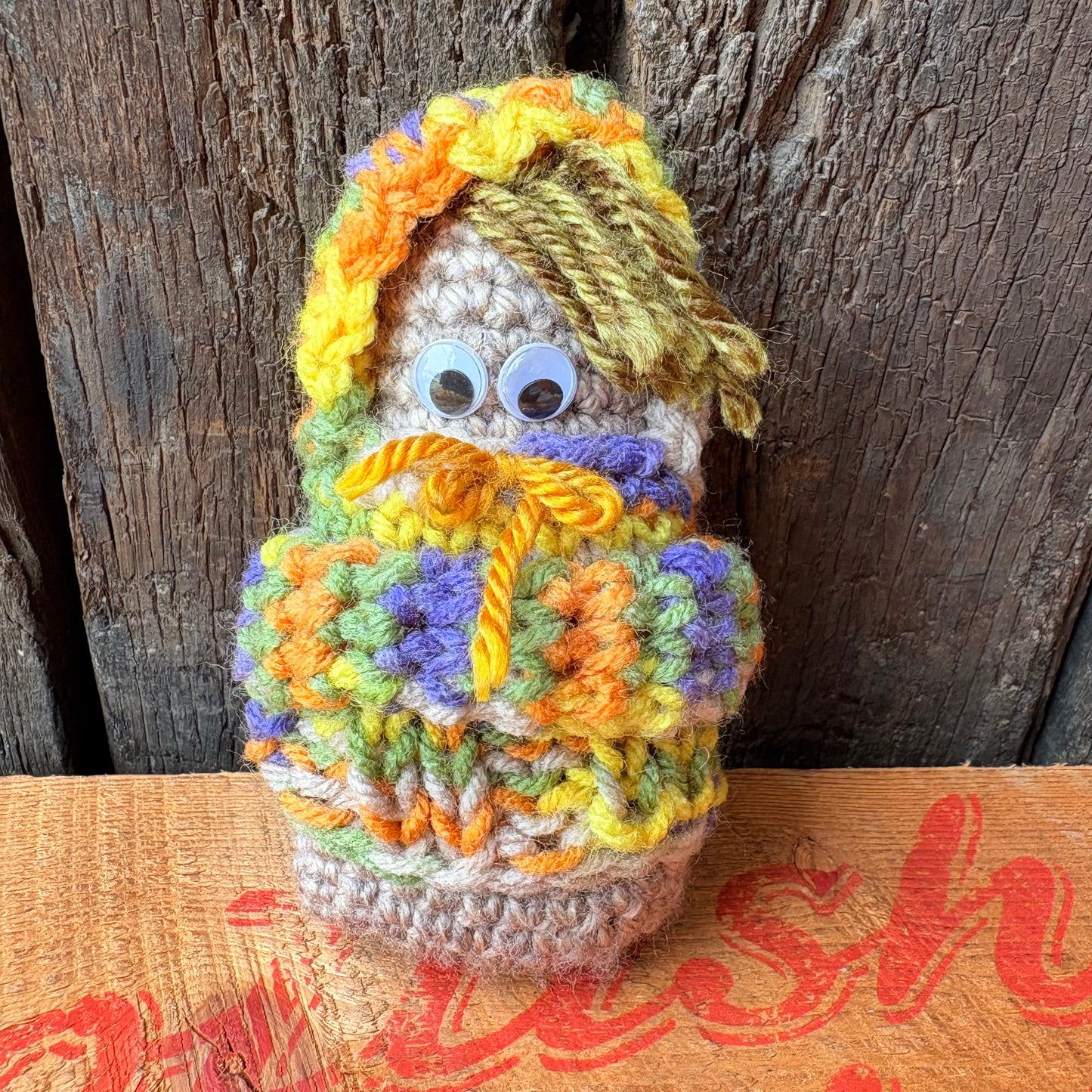 【USA vintage】handmade knitted plush toy