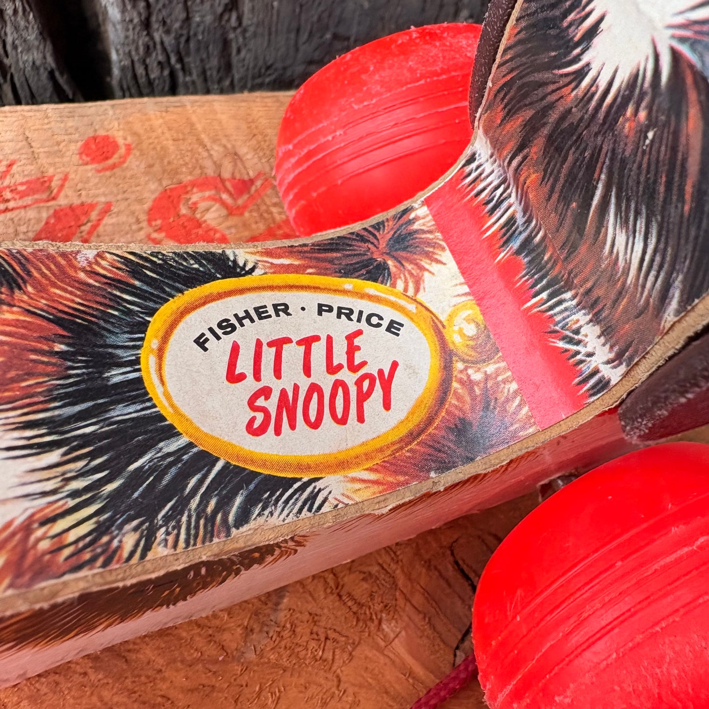 【1960s USA vintage】FISHER-PRICE LITTLE SNOOPY toy