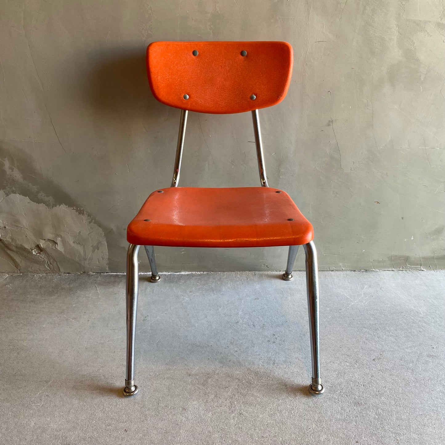 【USA vintage 】VIRCO kids chair orange M