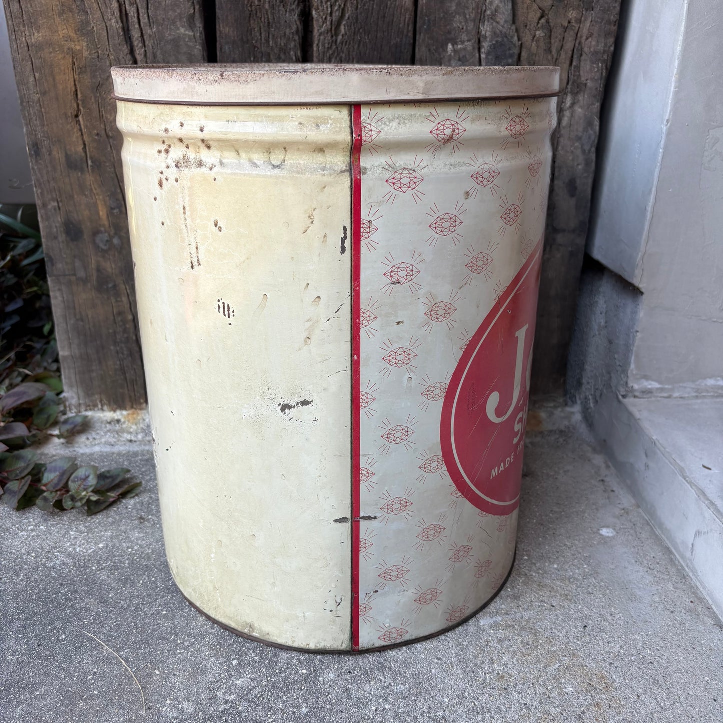 【1950s USA vintage】Swift’s Jewel Shortening 48 Pounds Tin Can