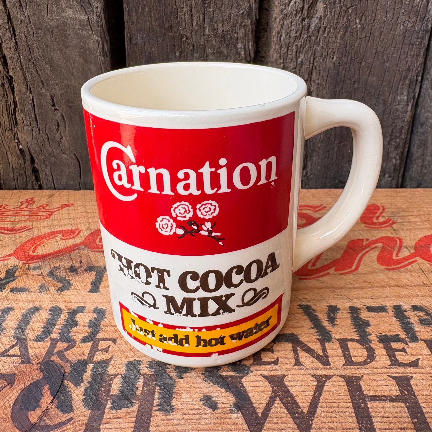 【1970s-1980s USA vintage】Carnation HOT COCOA MIX Mugcup