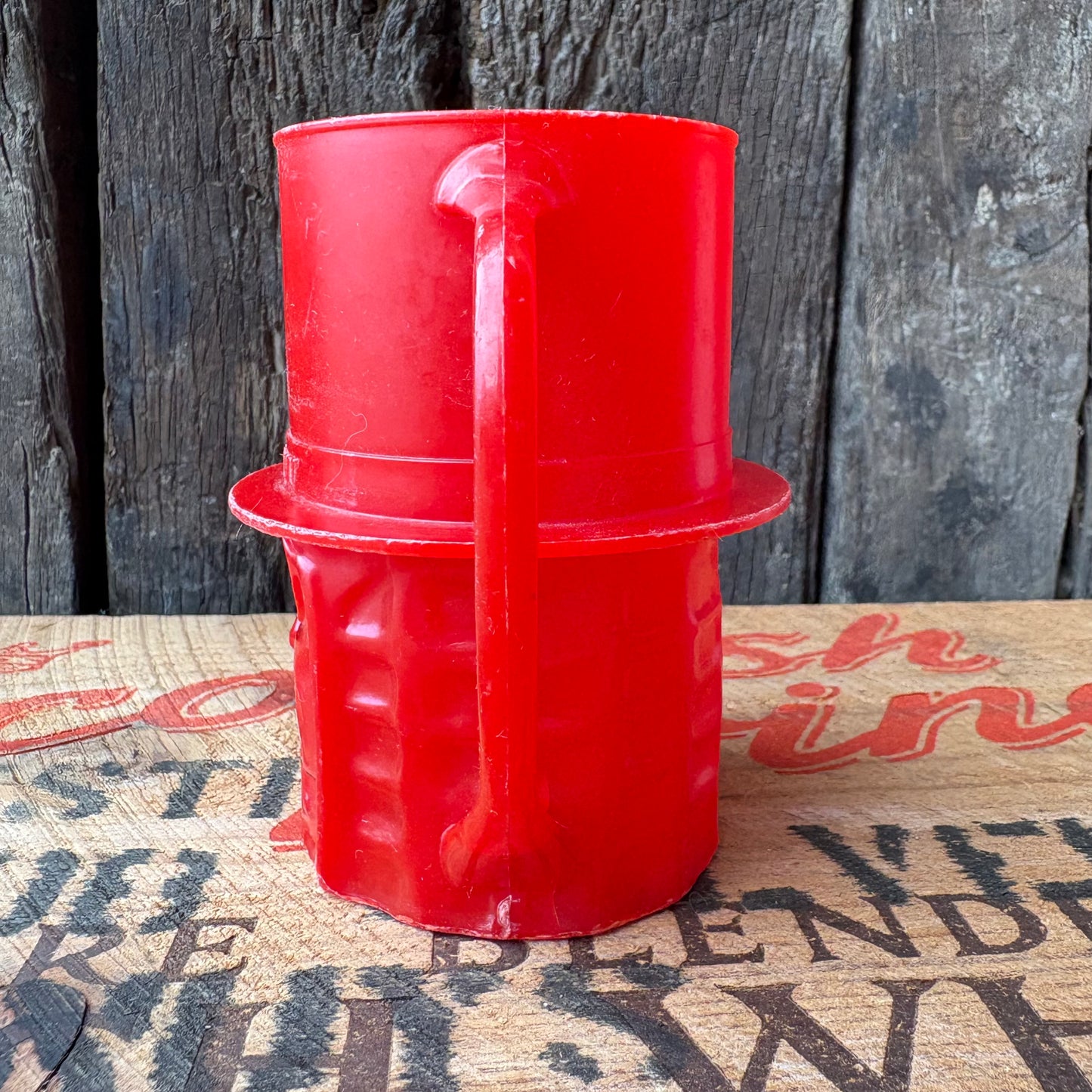 【1950s-1960s USA vintage】MR. PEANUT Plastic Mug Red