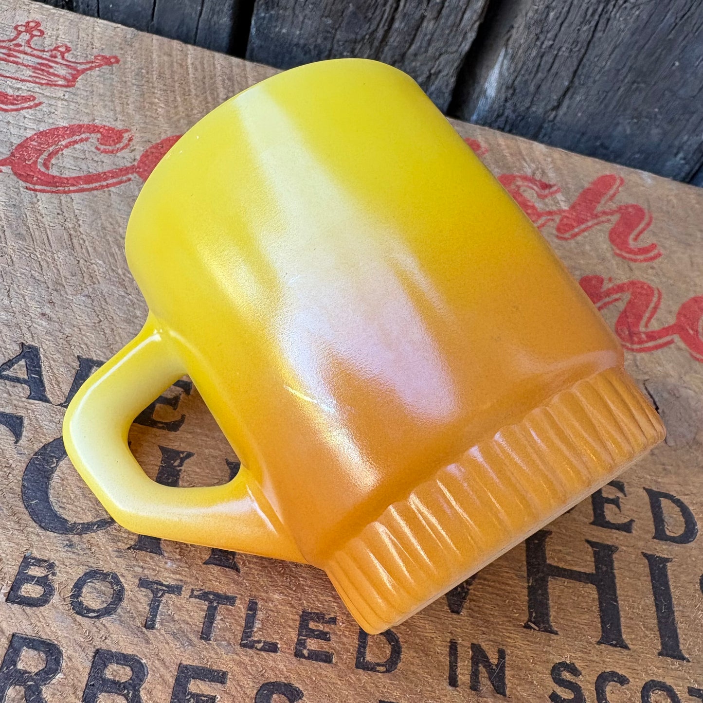 【1960-1976 USA vintage】Fire-King ribbedbottom Mugcup