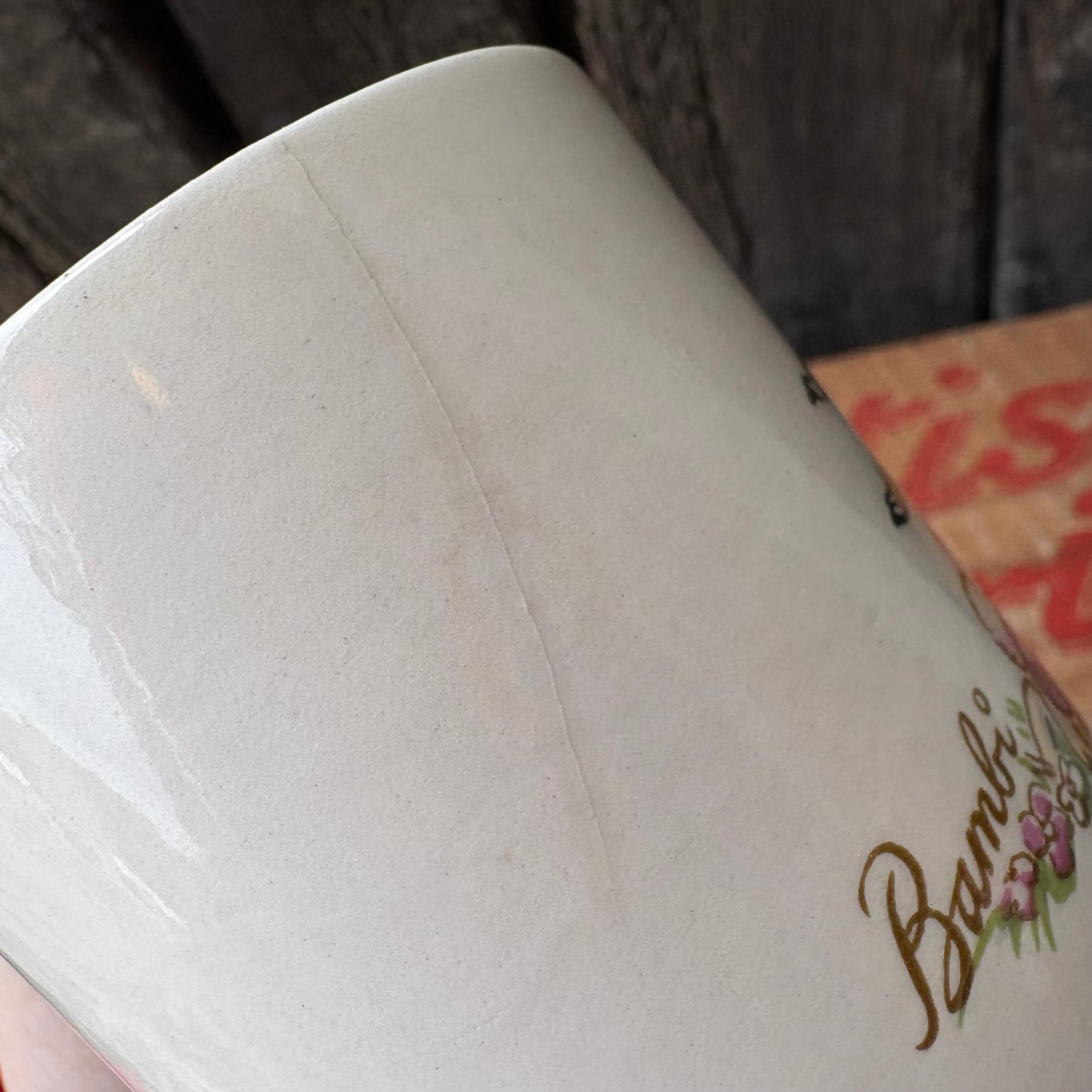 【1960s USA vintage】Disney Bambi Ceramic Mug