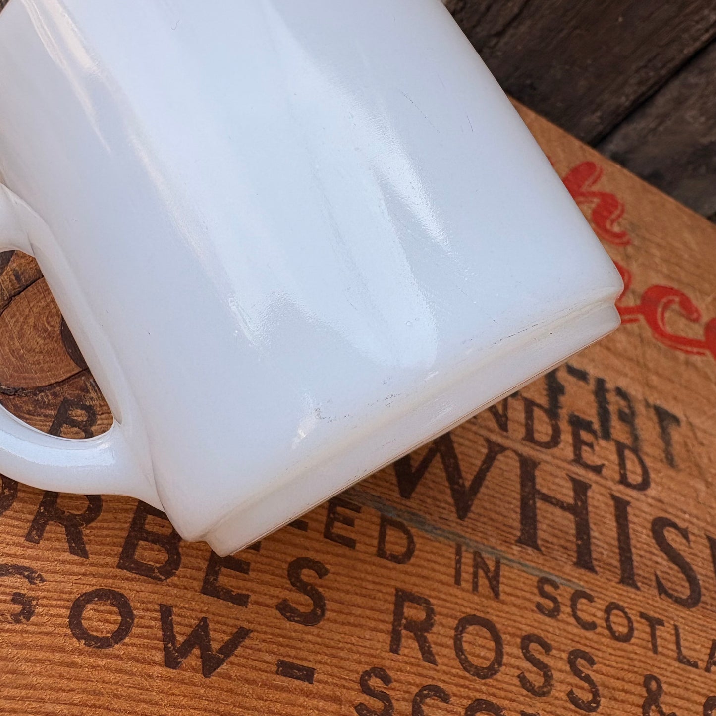 【1970s USA vintage】FEDERAL Glass MugFarmers & Merchants State Bank