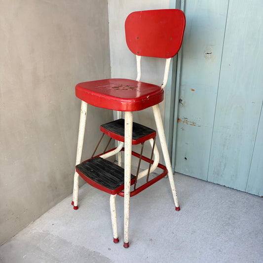 【1950s USA vintage】AMES MAID Step Stool Chair