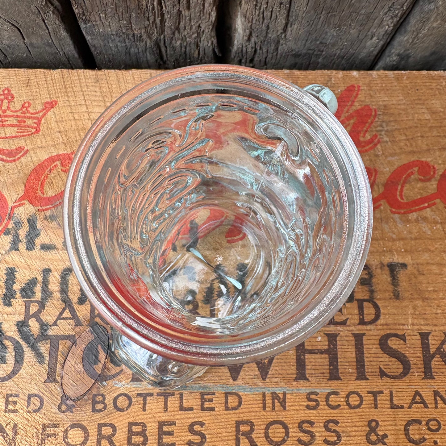 【1970s-1980s USA vintage】Texas Loosey's boots glass