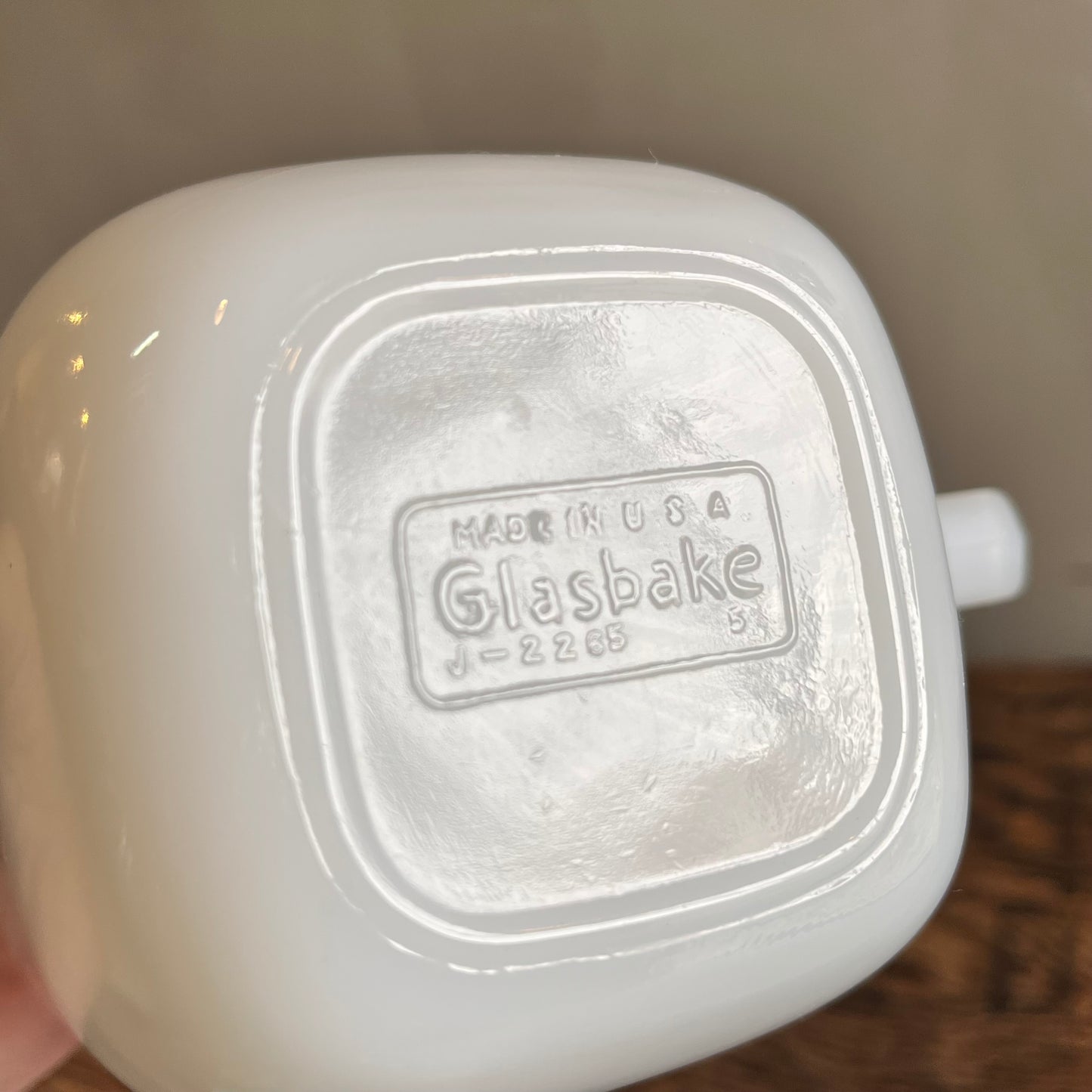 【USA vintage】Glasbake  マグカップ　WHITE
