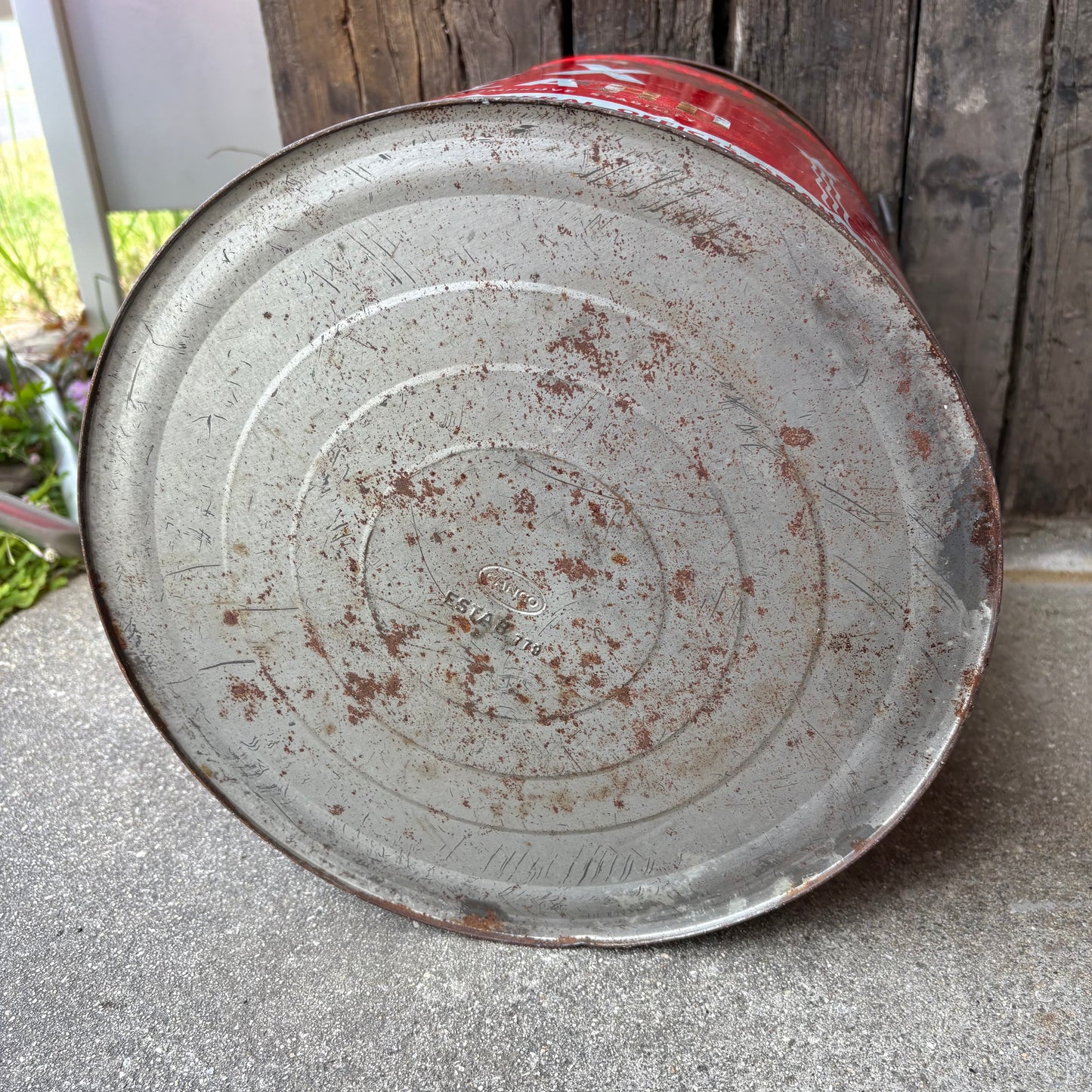 【1960s USA vintage】CUDAHY’S “REX PURE LARD” Tin can
