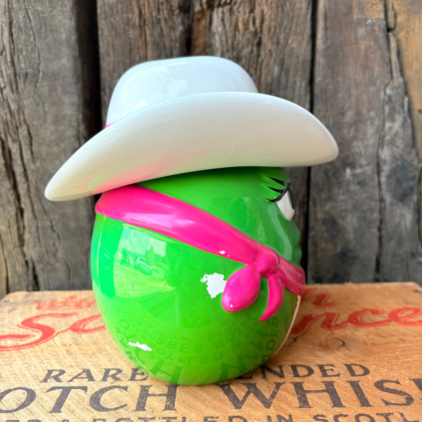 【2000s USA】 m&m’s Green Girl Ceramic Cookie Jar