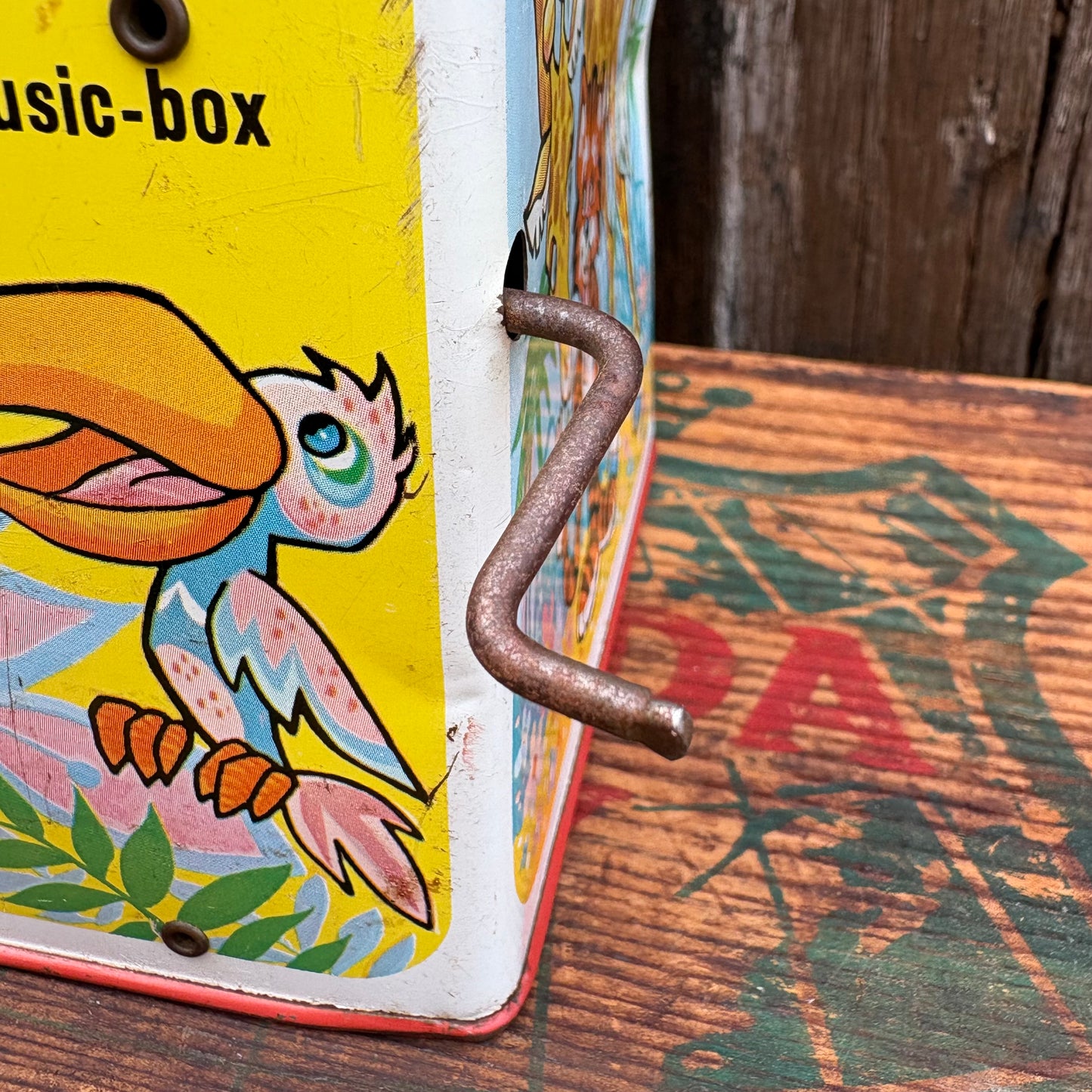 【1968 USA vintage】MATTEL Timmy Tiger in-the-music-box