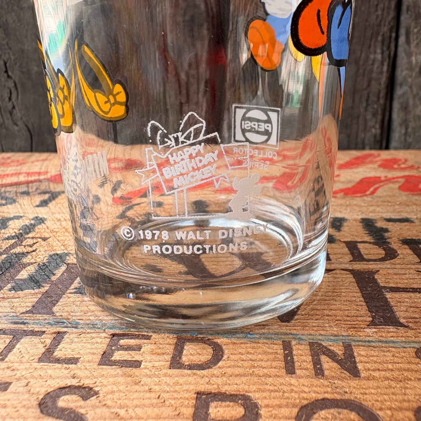 【1970s USA vintage】PEPSI Collector Series Disney Minnie Glass