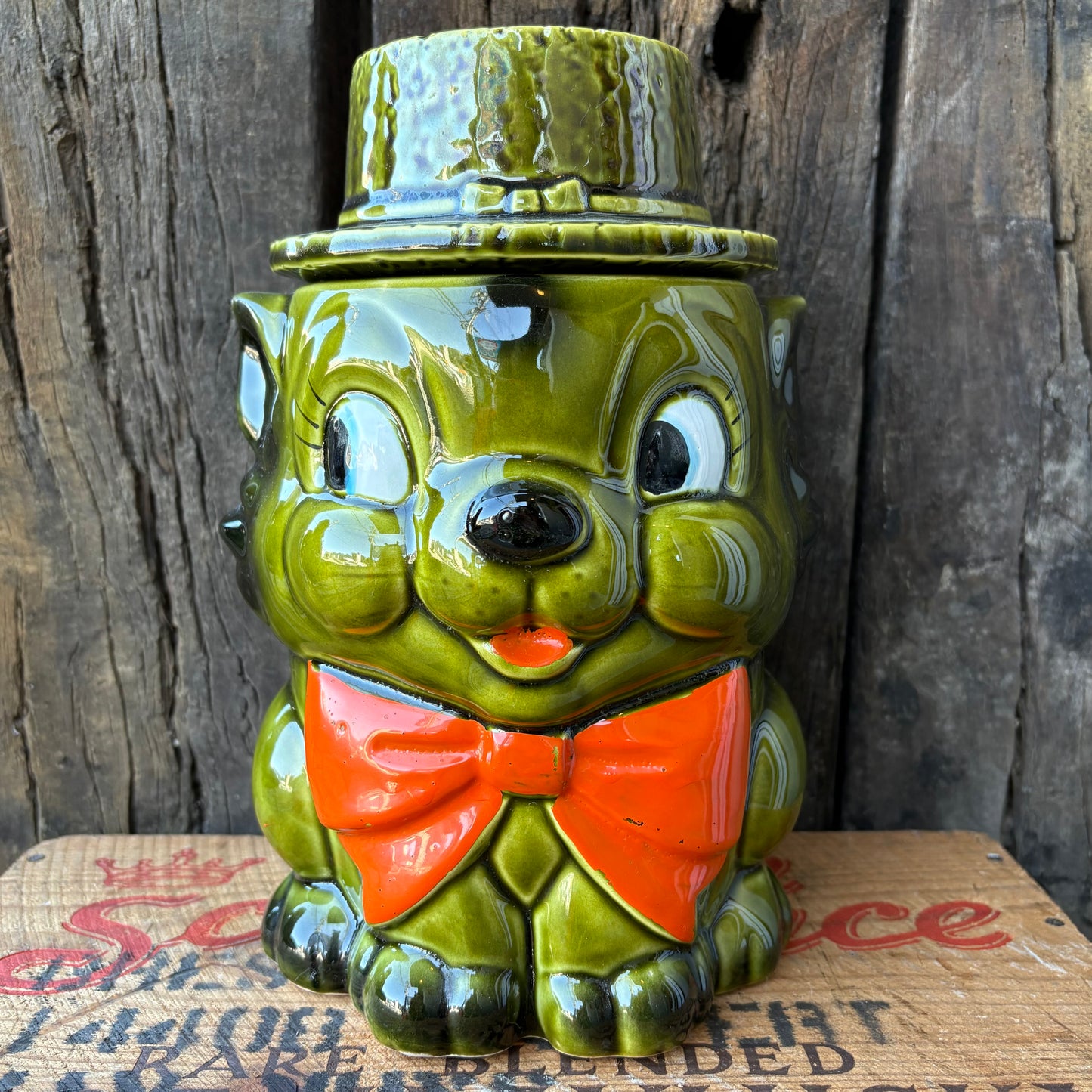 【1950s JAPAN vintage】Ceramic Cookie Jar