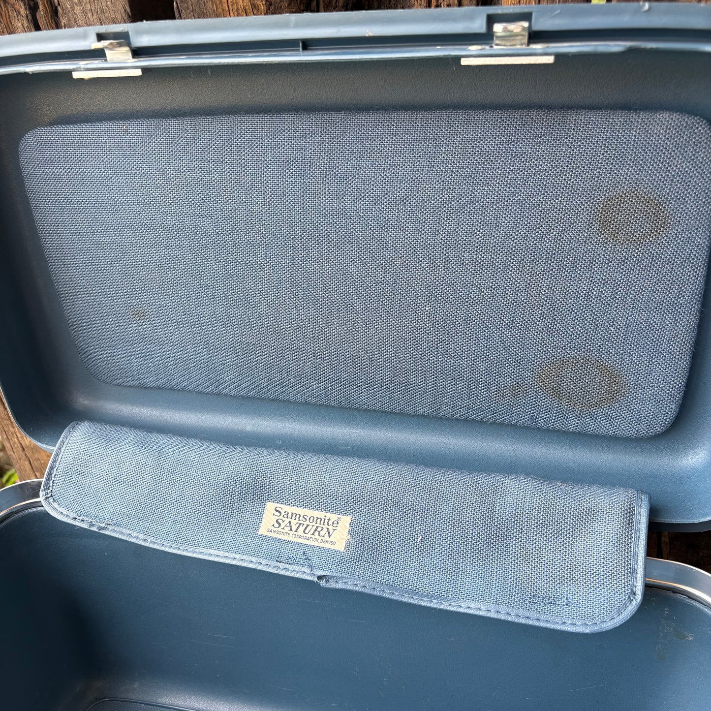 【1960s-1970s USA vintage】Samsonite Train Case Blue