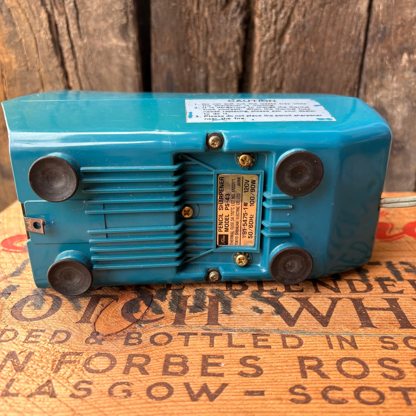 【1970s USA vintage】TOSHIBA AUTO STOP PS-43 Electric Pencil Sharpener