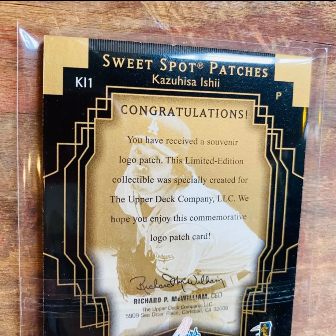 SWEET SPOT PATCHES MLB 記念ワッペン カード 17 石井一久