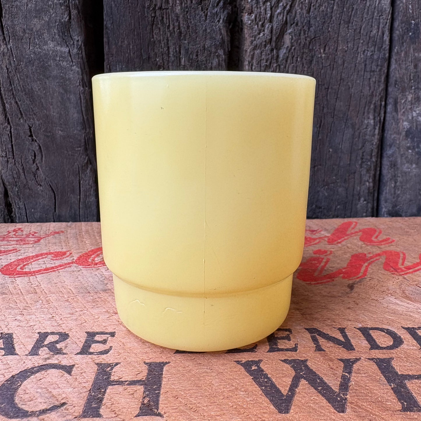 【1960s USA vintage】Fire-King mugcup yellow