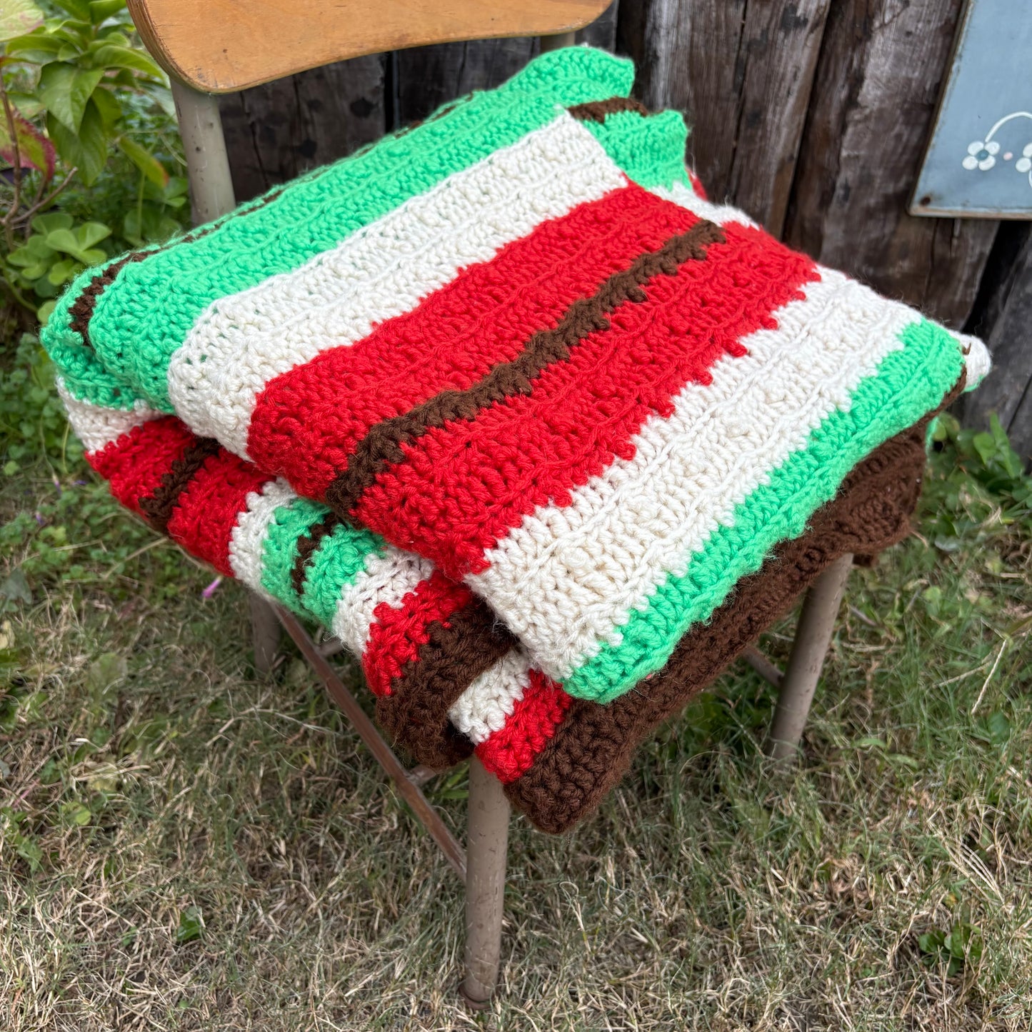 【USA vintage】granny blanket