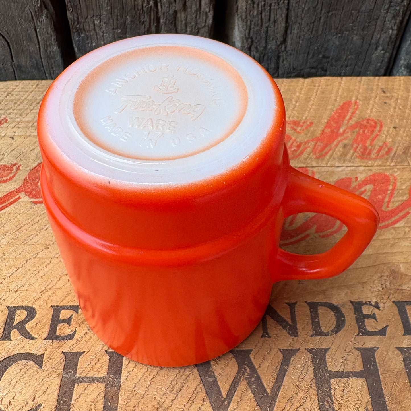 【1960s USA vintage】Fire-King Red