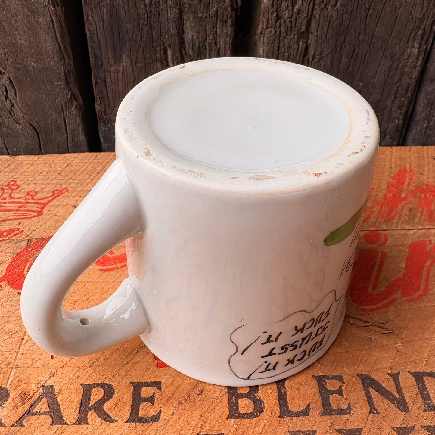 【USA vintage】 hand paint SNOOPY mugcup