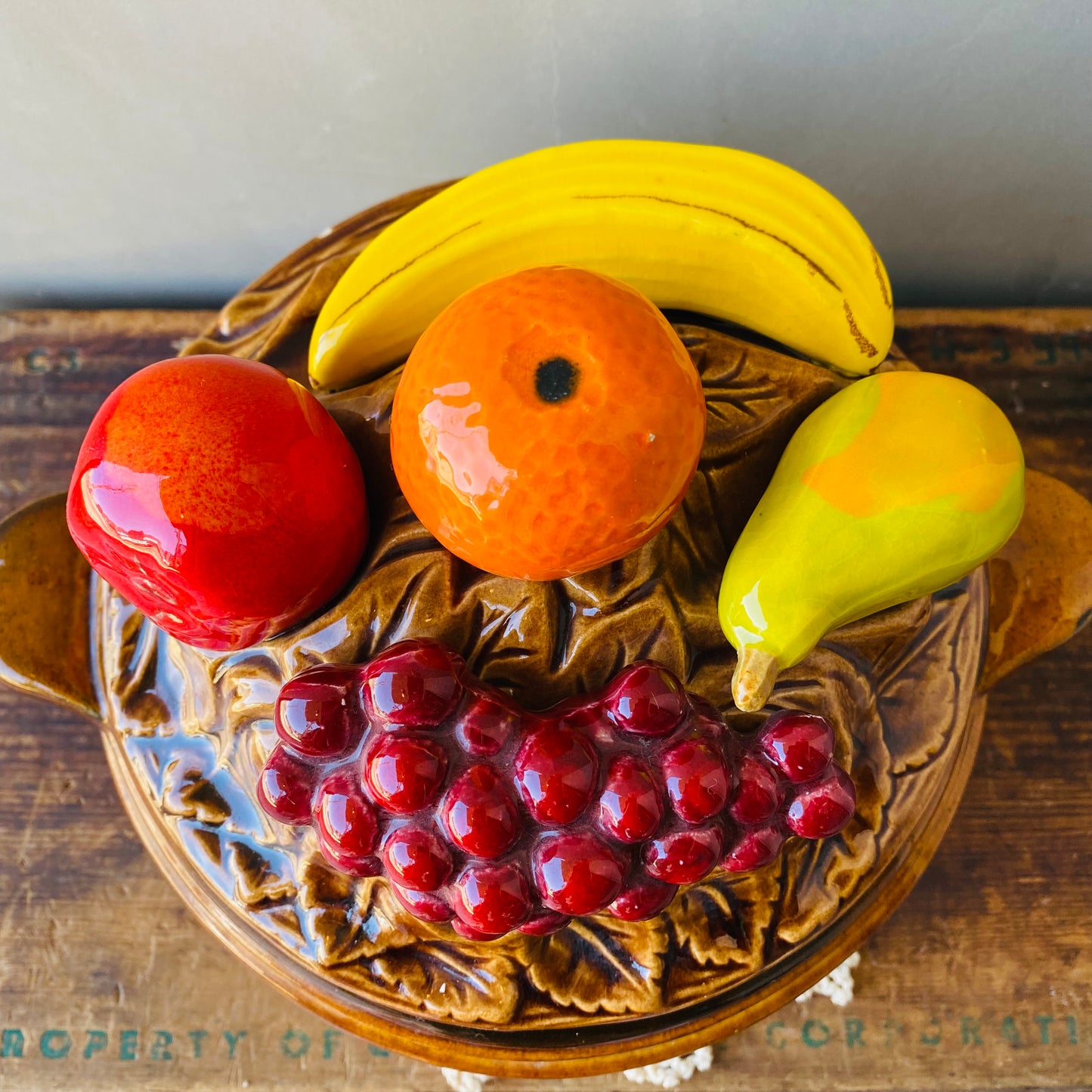 【1960s-1970s vintage】fruits serving dish