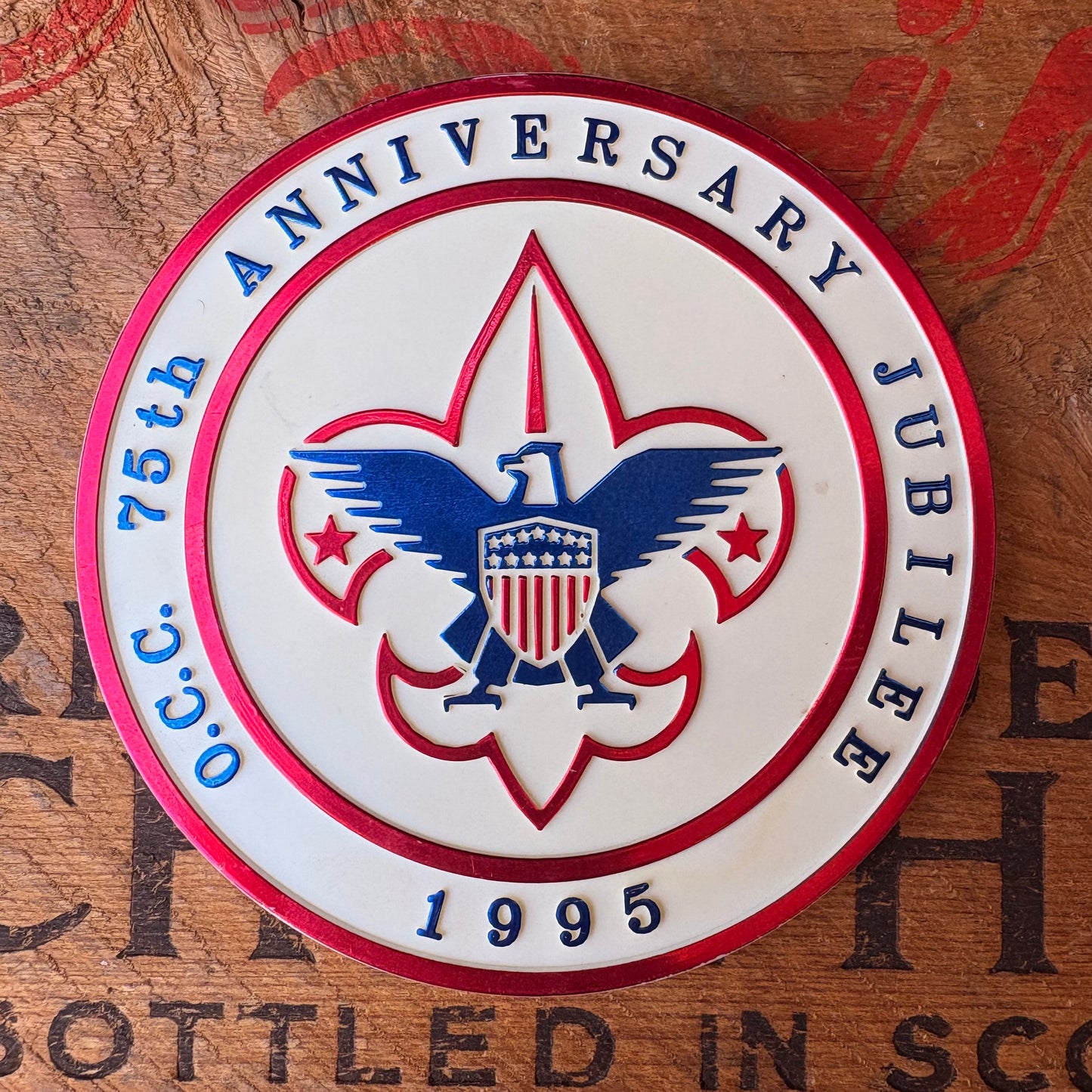 【1990s USA vintage】BOY SCOUT Orange County Council 75th Emblem