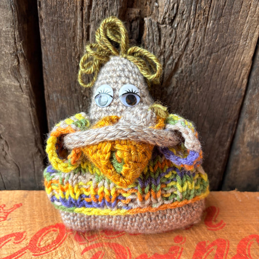 【USA vintage】handmade knitted plush toy