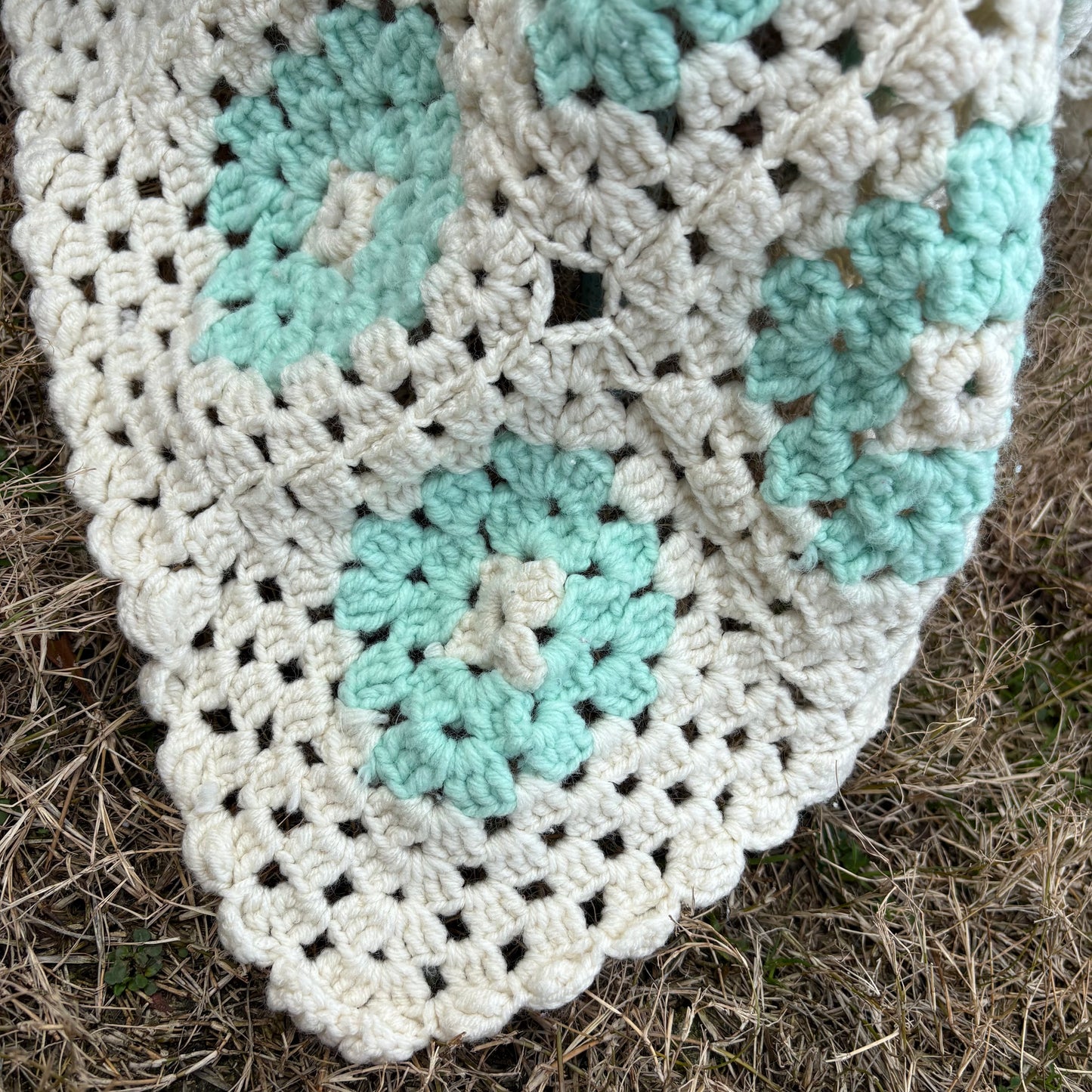 【USA vintage】Granny Square Blanket