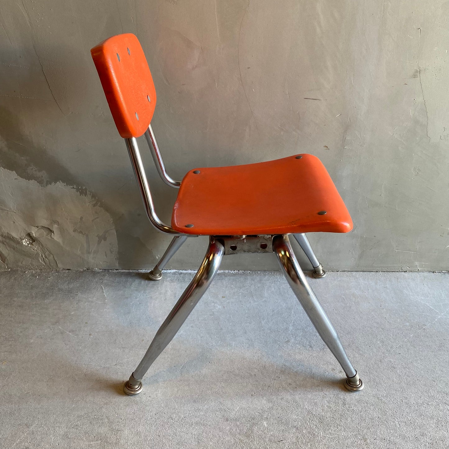 【USA vintage 】VIRCO kids chair orange S