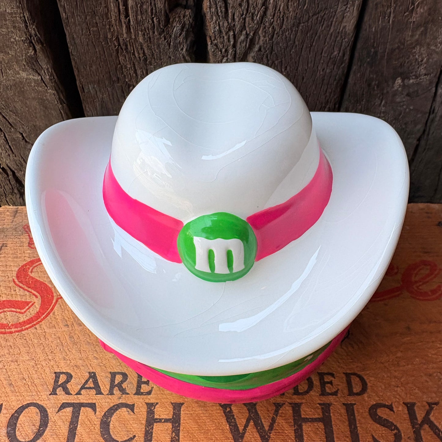 【2000s USA】 m&m’s Green Girl Ceramic Cookie Jar