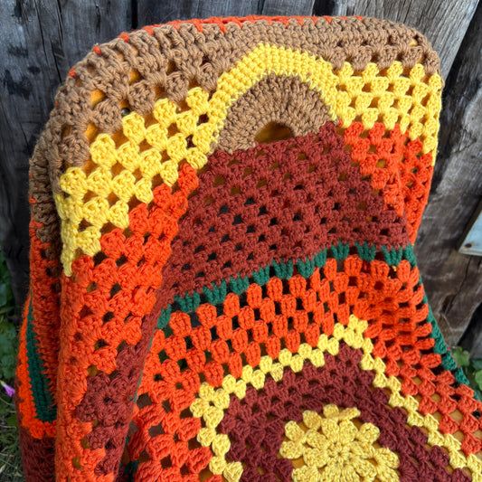 【 USA vintage】granny blanket