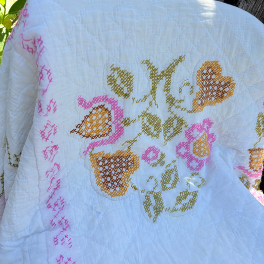 【USA Vintage】Floral Quilt