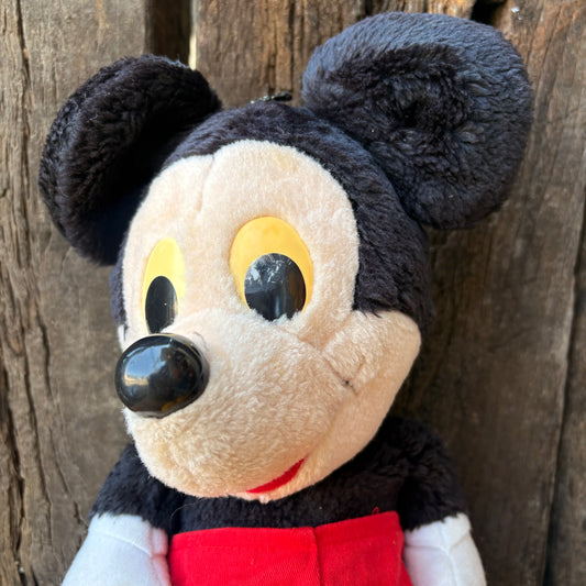 【1980s USA vintage】Mickey Mouse Plush Doll HASBRO SOFTIES