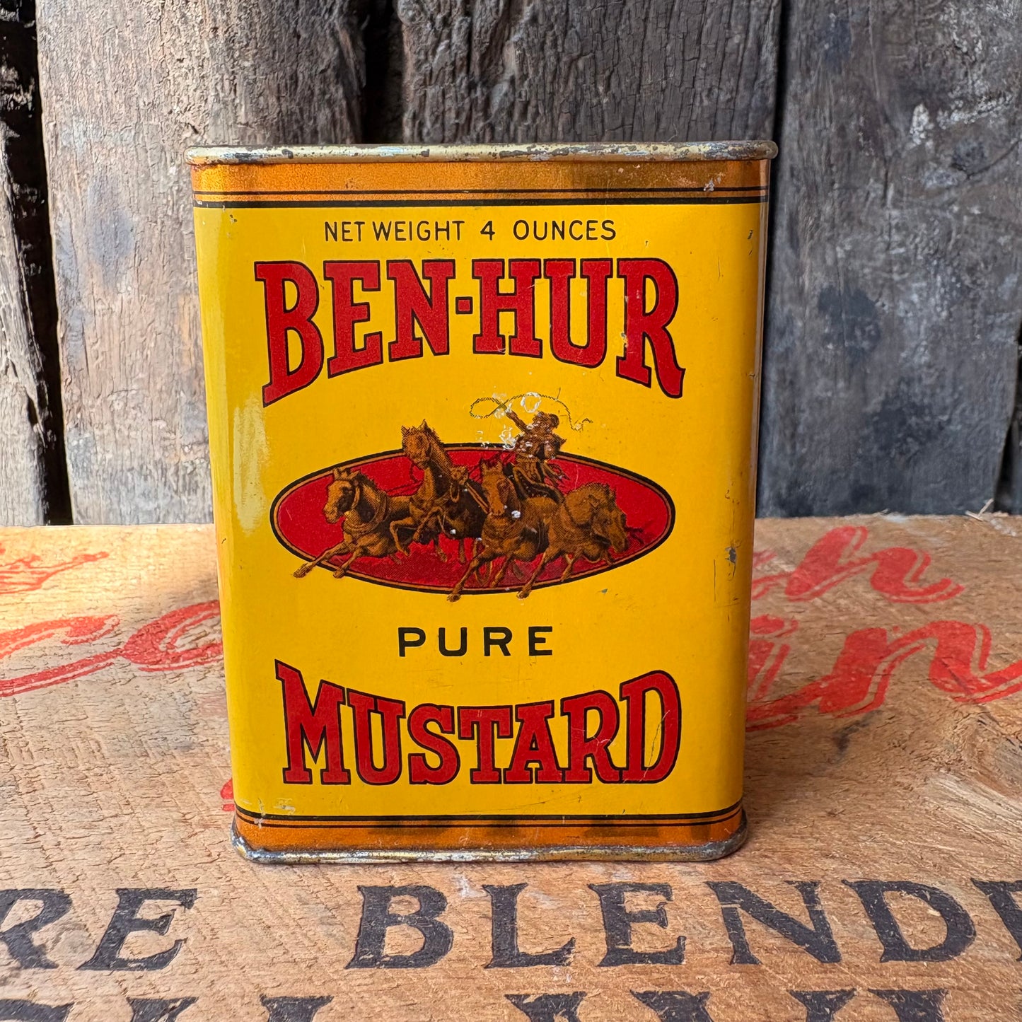 【1950s USA vintage】BEN-HUR Spice Tin Cans