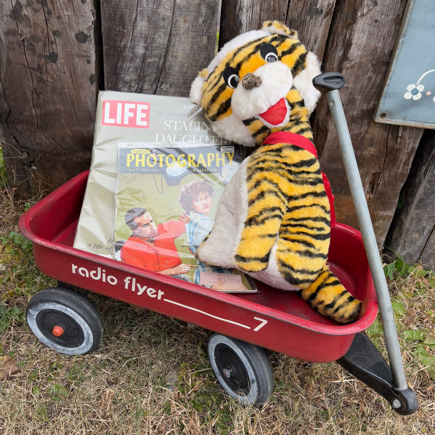 【1950s? USA vintage】radio flyer wagon