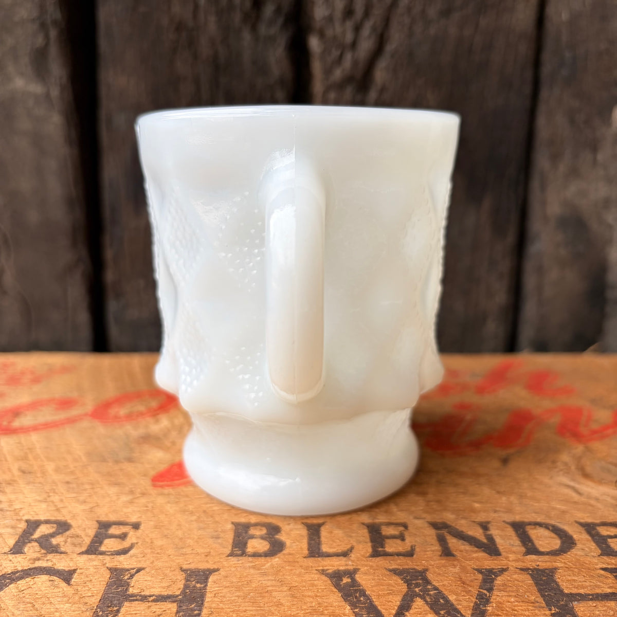 【1960s-1976 USA vintage】Fire-King Kimberley mug White