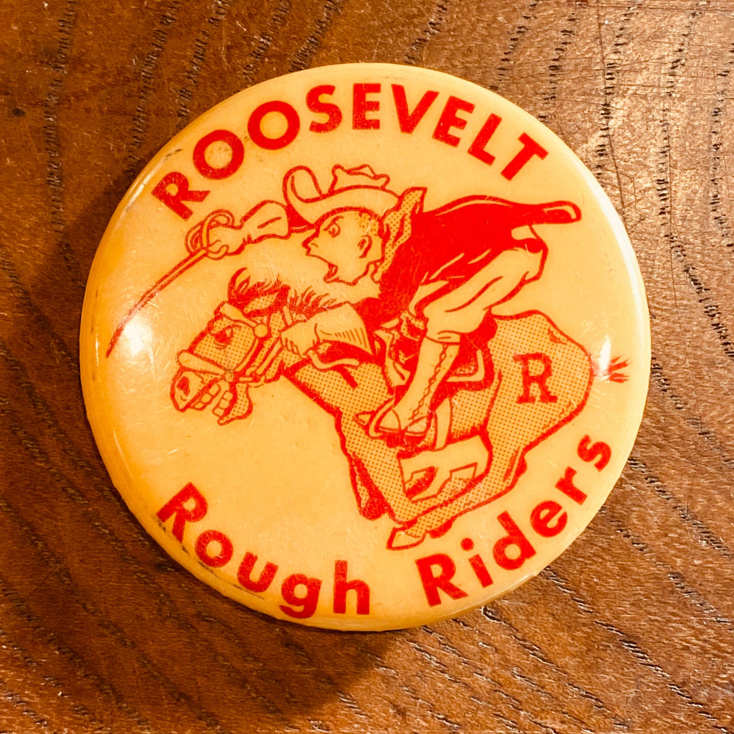 【USA vintage】缶バッジ ROOSEVELT