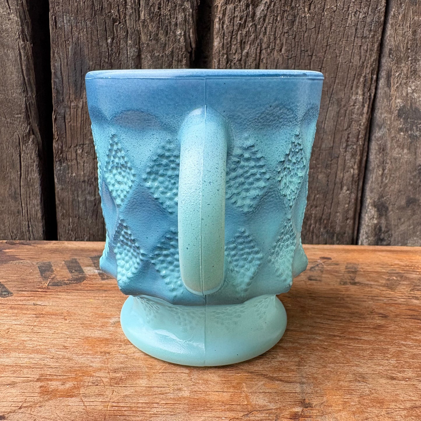 【1960s-1976 USA vintage】Fire-King Kimberley mug Blue