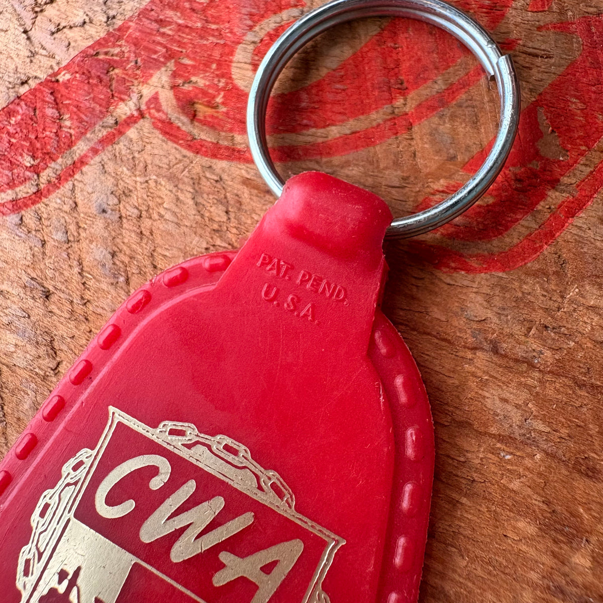 【1970s-1980s USA vintage】Advertising Key Ring CWA