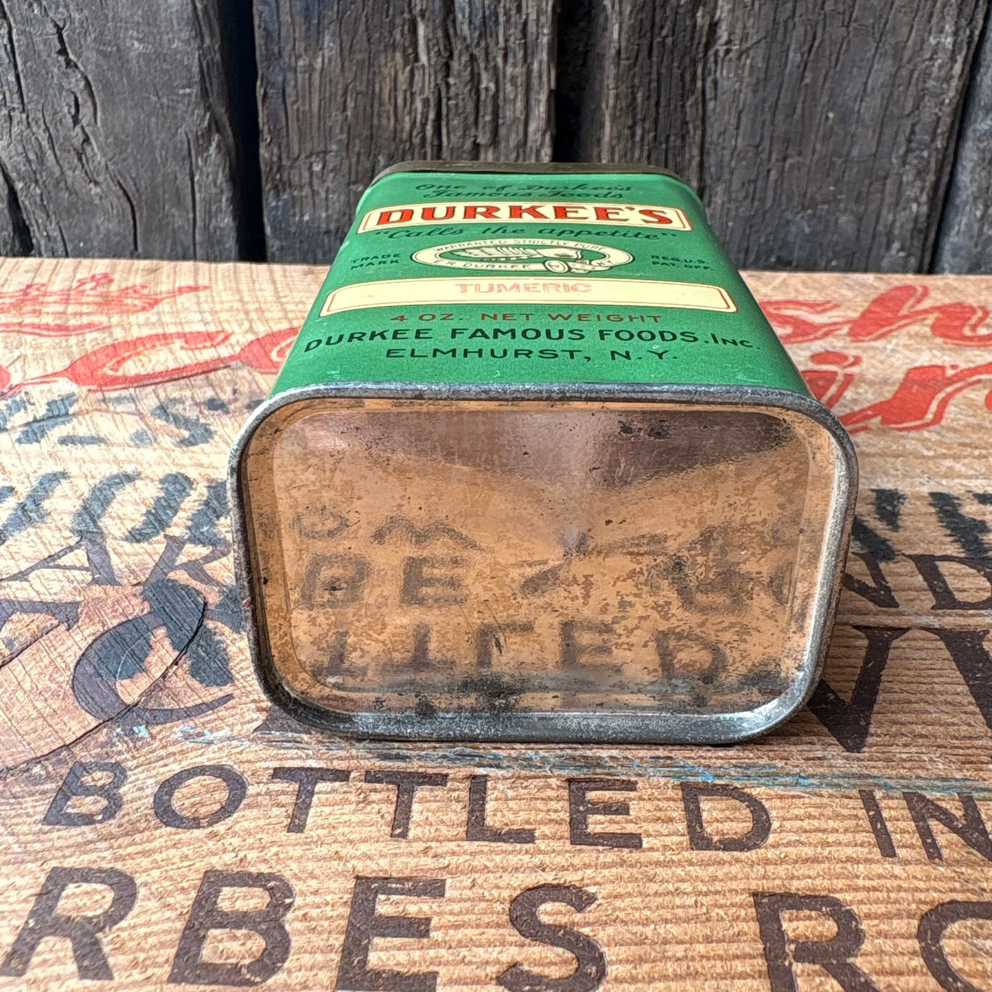 【1930s-1940s USA vintage】DURKEE’S Spice Tin can