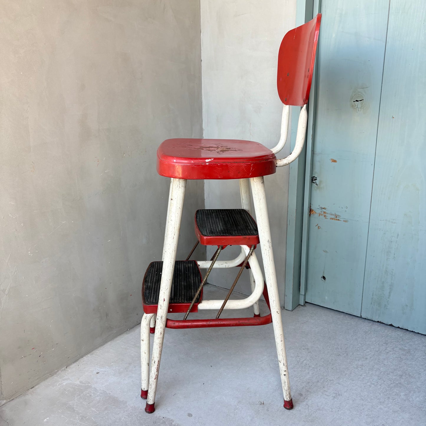 【1950s USA vintage】AMES MAID Step Stool Chair