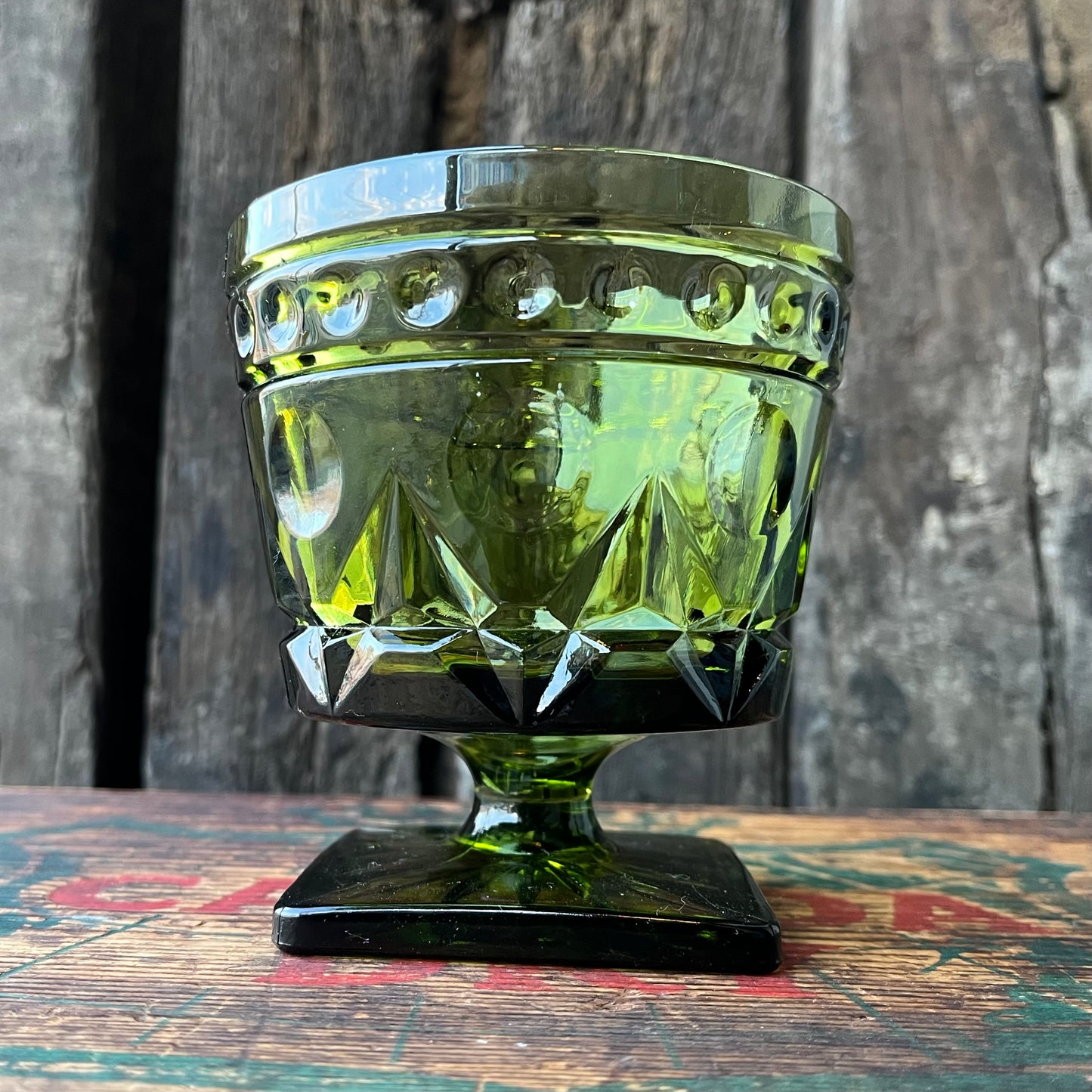 【USA vintage】Indiana Glass Park Lane Wine Glass