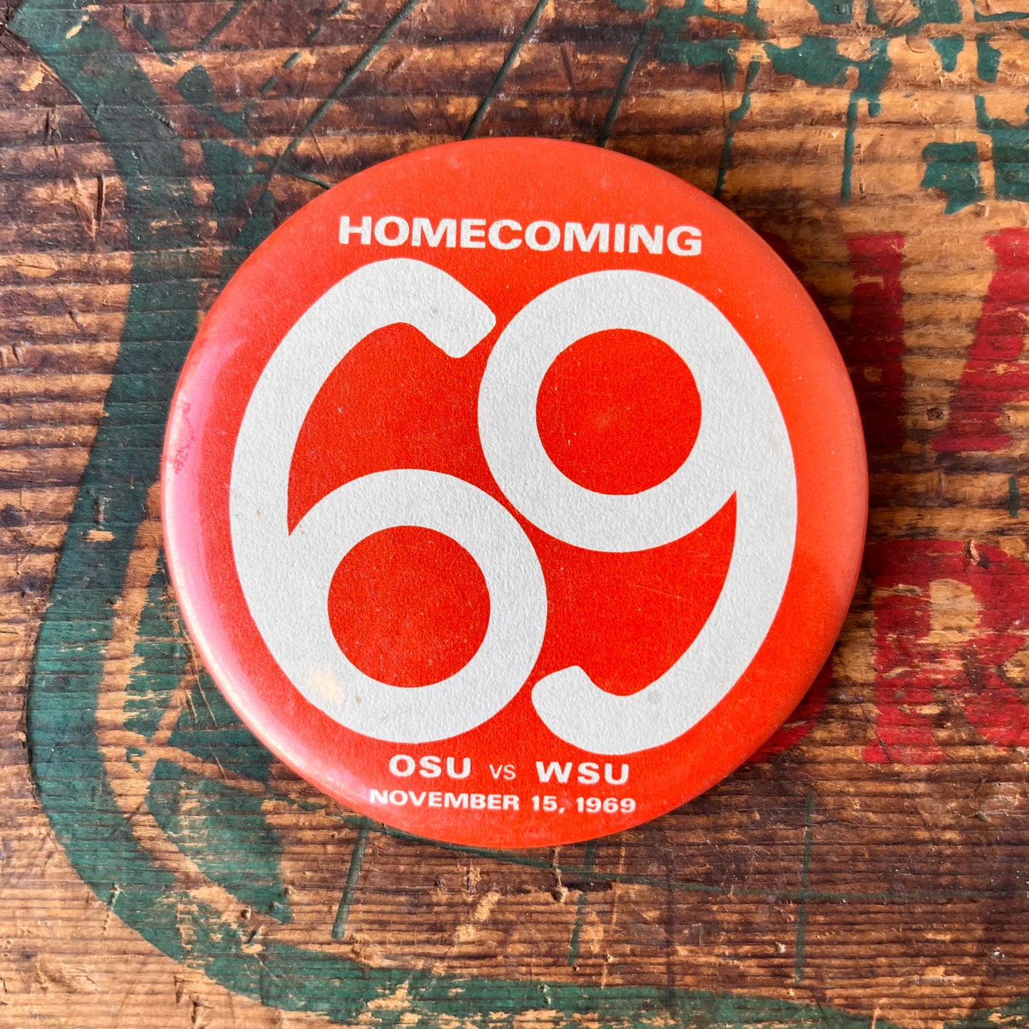 【USA vintage】HOMECOMING 69 缶バッジ