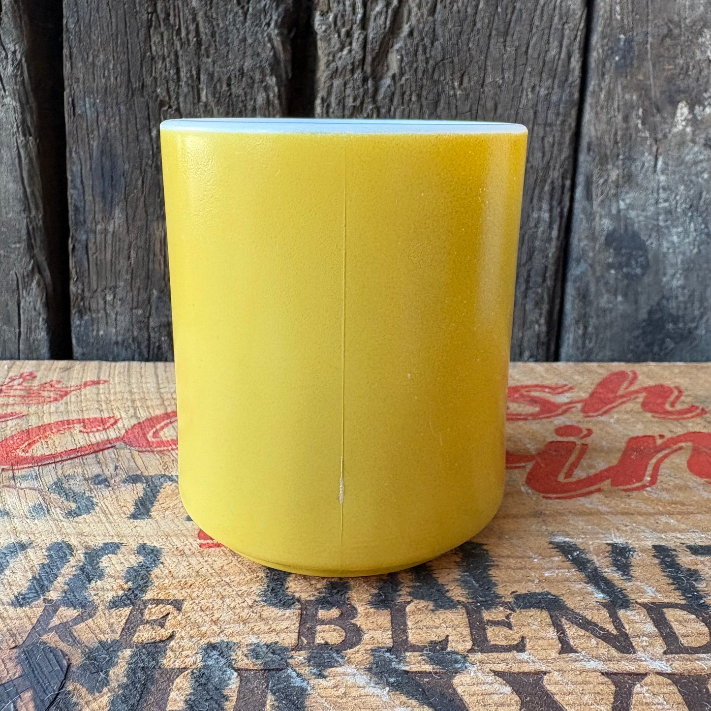 【USA vintage】HAZEL ATLAS mug cup Mustard yellow