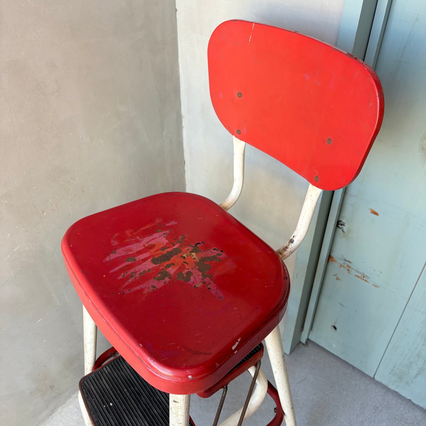 【1950s USA vintage】AMES MAID Step Stool Chair